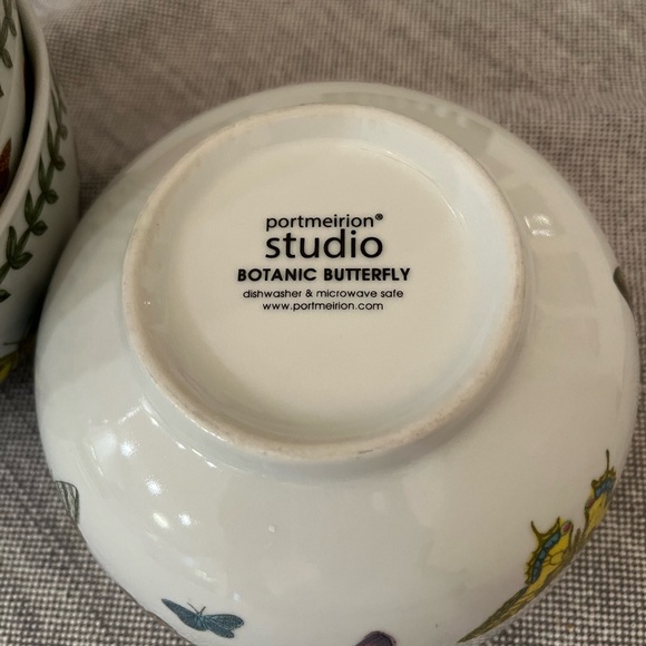 Portmeirion Botanic Butterfly Bowls Set of 4 - Picture 2 of 4